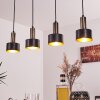 Pretoria Pendant Light LED brass, black, 4-light sources