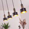 Pretoria Pendant Light LED brass, black, 4-light sources