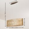 TIMMELE Pendant Light Light wood, 2-light sources