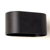Wall Light Dapp black, 1-light source