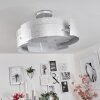 Novara ceiling light silver, 3-light sources