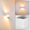 MAZARA Wall Light white, 1-light source