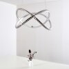 Saginaw Pendant Light LED matt nickel, 1-light source, Remote control, Colour changer