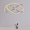 Saginaw Pendant Light LED matt nickel, 1-light source, Remote control, Colour changer