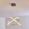 Saginaw Pendant Light LED matt nickel, 1-light source, Remote control, Colour changer
