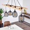 Canazei Pendant Light Light wood, black, 4-light sources