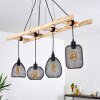 Canazei Pendant Light Light wood, black, 4-light sources