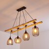 Canazei Pendant Light Light wood, black, 4-light sources
