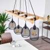 Canazei Pendant Light Light wood, black, 4-light sources