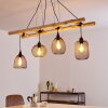 Canazei Pendant Light Light wood, black, 4-light sources