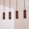 Zuoz Pendant Light rust-coloured, 4-light sources