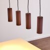 Zuoz Pendant Light rust-coloured, 4-light sources