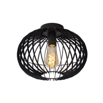 Ceiling Light Lucide REDA black, 1-light source