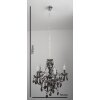 Reality Delhi chandelier black, 5-light sources