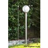 Globo BOWLE II outdoor light stainless steel, transparent, clear, 1-light source