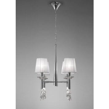 Mantra TIFFANY Pendant Light chrome, 4-light sources