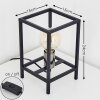 FLAMBEAU Table Lamp black, 1-light source