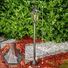 Path light Gilze black, silver, 1-light source