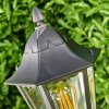 Path light Gilze black, silver, 1-light source