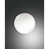 Fabas Luce FOX ceiling lamp matt nickel, 1-light source