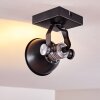 Gudo Ceiling Light black, silver, 1-light source
