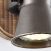 Spotlight Brilliant Seed Dark wood, black, 1-light source