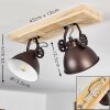 SVANFOLK Ceiling Light brown, black, white, 2-light sources