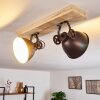 SVANFOLK Ceiling Light brown, black, white, 2-light sources