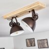 SVANFOLK Ceiling Light brown, black, white, 2-light sources