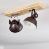 SVANFOLK Ceiling Light brown, black, white, 2-light sources