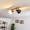 SVANFOLK Ceiling Light brown, black, white, 2-light sources