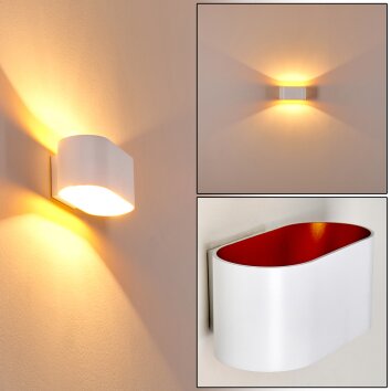 Wall Light Dapp white, 1-light source