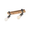 Leuchten-Direkt SLAT Ceiling Light brown, Dark wood, 2-light sources