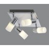 Trio 8214 ceiling light LED aluminium, chrome, stainless steel, 4-light sources