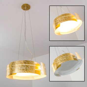 Novara hanging light gold, 3-light sources