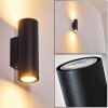 Zuoz Wall Light black, 2-light sources