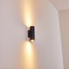 Zuoz Wall Light black, 2-light sources