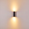 Zuoz Wall Light black, 2-light sources
