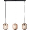 Pendant Light Brilliant Woodrow brown, 3-light sources