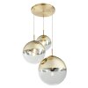 Globo VARUS Pendant Light gold, 3-light sources
