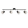 Brilliant Blacky Ceiling Light black, 4-light sources