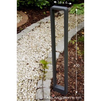Trio RENO outdoor floor lamp LED anthracite, 1-light source