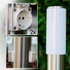 Caserta floor lamp, path light Stainless steel color, 1-light source