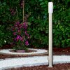 Caserta floor lamp, path light Stainless steel color, 1-light source