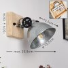SVANFOLK Ceiling Light brown, black, galvanized, 1-light source