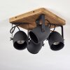 VANUATU Ceiling Light brown, black, 4-light sources