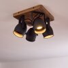 VANUATU Ceiling Light brown, black, 4-light sources