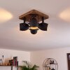 VANUATU Ceiling Light brown, black, 4-light sources
