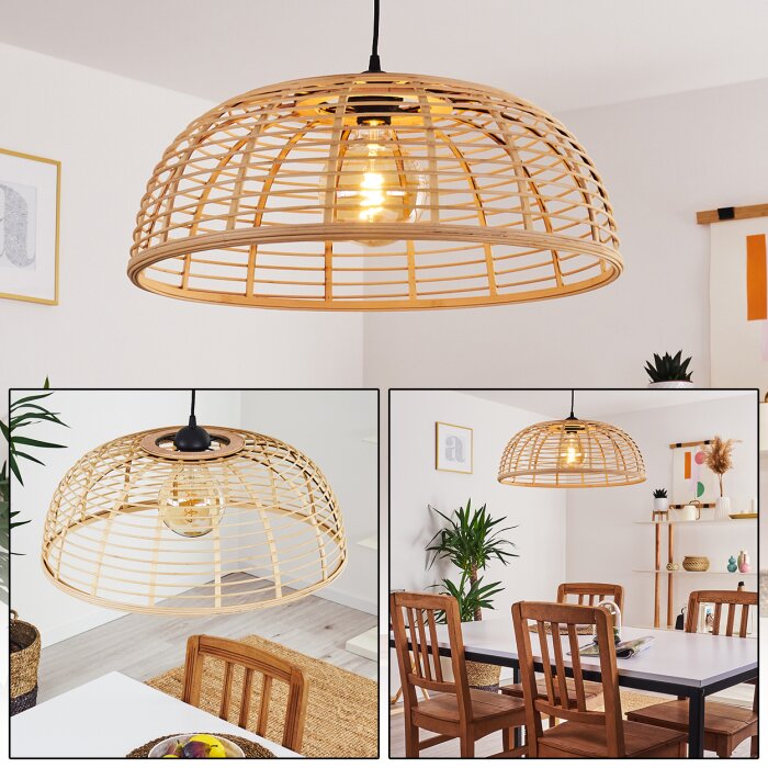 MONGOLEI Pendant Light Dark wood, black, 1-light source