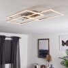 CHEKA Ceiling Light LED aluminium, 3-light sources, Remote control